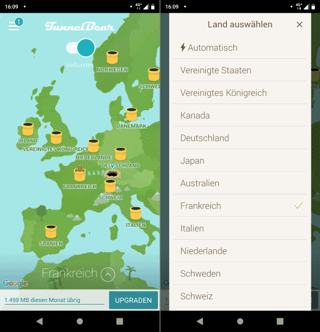 TunnelBear Fahrradtouren Apps kostenlos