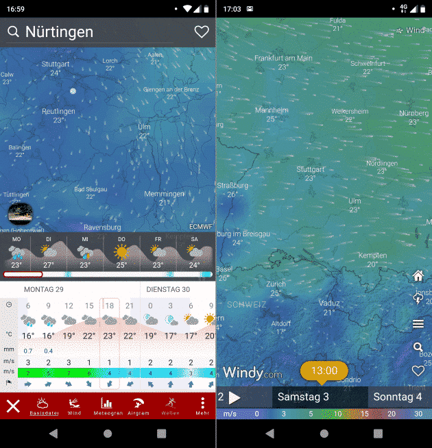 Windy Fahrrad Wetter App beste Fahrrad Apps