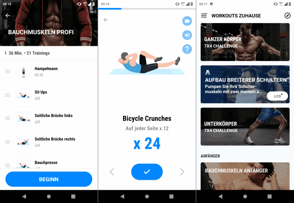 Workouts Zuhause Workout App Radfahrer