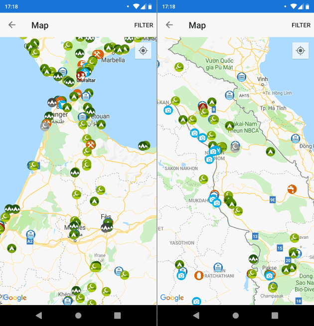 iOverlander iOverlander Wild Camping App Fahrrad Apps