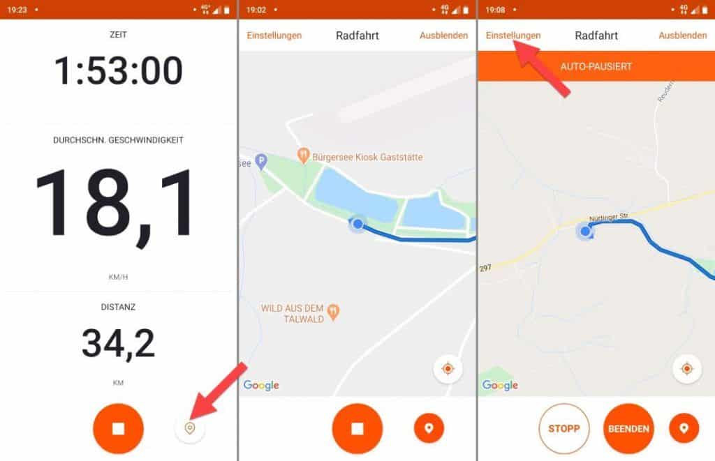 Strava App Experience Record Activity