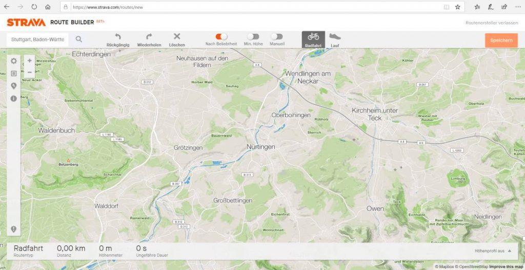 Strava Route Planner Experience New Route