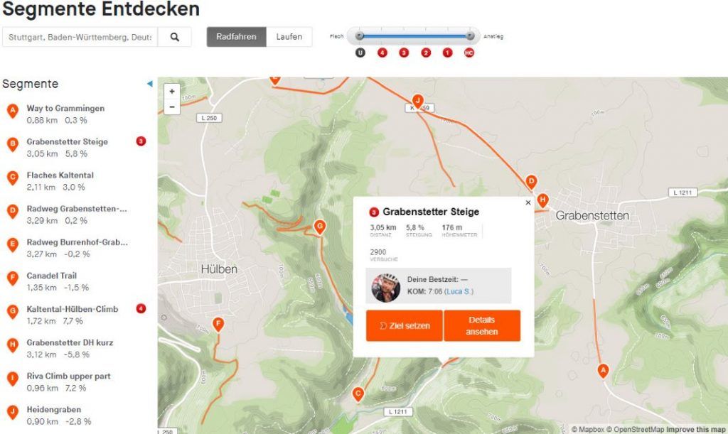 Strava Segment Explorer Browser