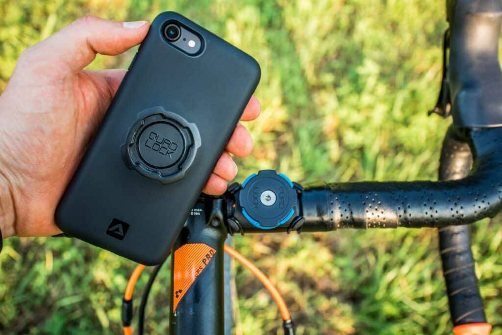 quad lock iphone bike phone mount