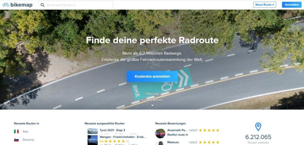 Bikemap Test Erfahrungen mit Fahrradtouren und Routenplaner App