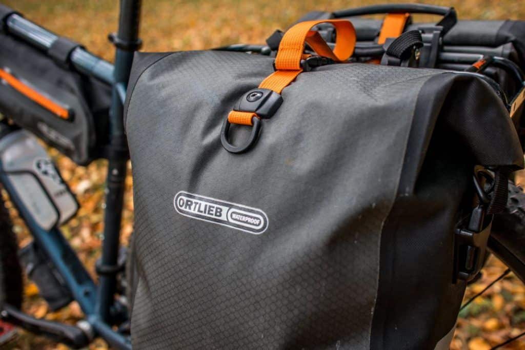 Ortlieb Gravel Pack Test Lowrider Bike Bags Front and Rear Details