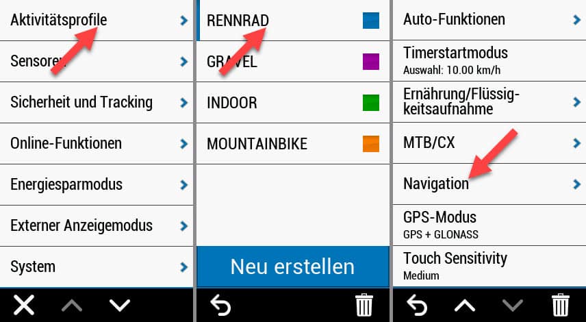 garmin edge 1030 plus erfahrungen navigation profile