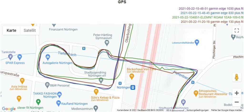 garmin edge 1030 plus gps genauigkeit 2