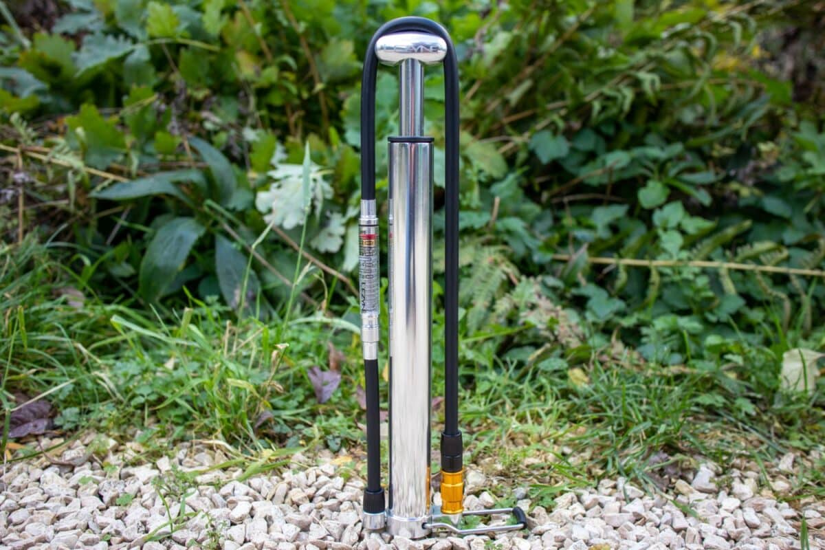 Pompa Lezyne Micro Floor Drive HVG Argento - Pompa A Mano Ad Alto Volume