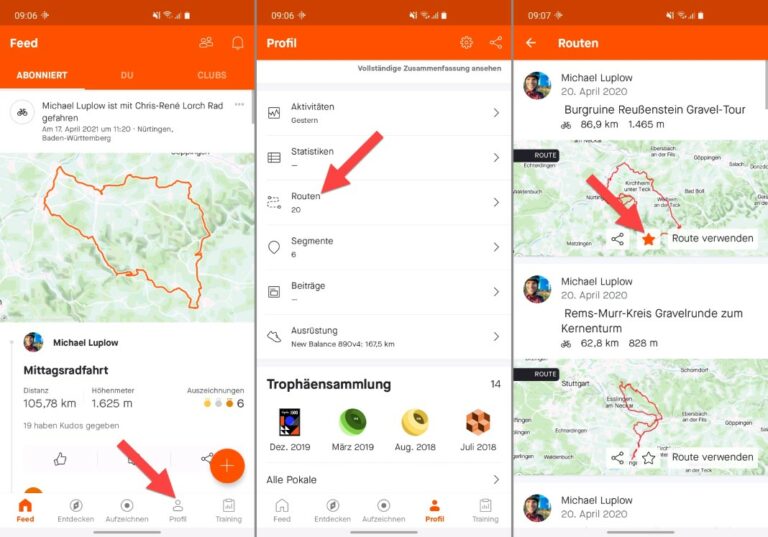 Garmin mit Strava verbinden » Routen auf Garmin mit Garmin Strava Sync